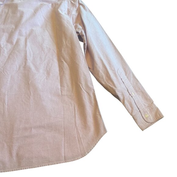 Taylor Stitch 100% Organic Cotton Light Pink Button Down Shirt Top Size 46 XL - Picture 11 of 12
